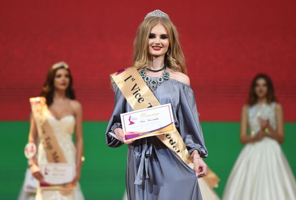 Anna Ponomariova (Belarus), prima vicemiss a concursului de frumusețe „Top-model CSI-2018” - Sputnik Moldova