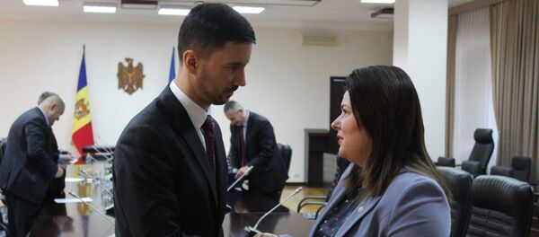 Viceprim-ministrul Cristina Lesnic a discutat cu Secretarul de Stat din cadrul Ministerului pentru Afaceri Externe şi Europene al Republicii Slovacia, Lukáš Parízek - Sputnik Moldova