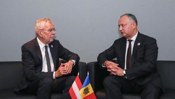 Встреча президента Молдовы Игоря Додона и лидера Австрии Александра ван дер Беллена - Sputnik Молдова