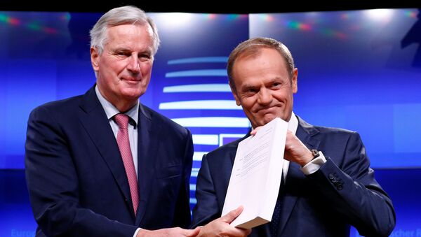 Michel Barnier și Donald Tusk - Sputnik Moldova