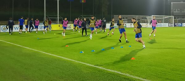 Echipa Naţională a Moldovei la antrenamentul oficial pe stadionul Olimpic din Serravalle - Sputnik Молдова