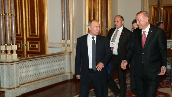 Президент Реджеп Тайип Эрдоган встретился с Президентом Российской Федерации Владимиром Путиным - Sputnik Moldova-România