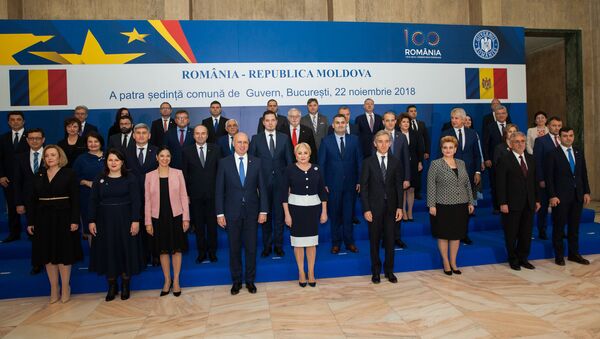 Совместное заседание правительств Молдовы и Румынии в Бухаресте - Sputnik Молдова