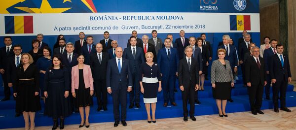 Совместное заседание правительств Молдовы и Румынии в Бухаресте - Sputnik Молдова