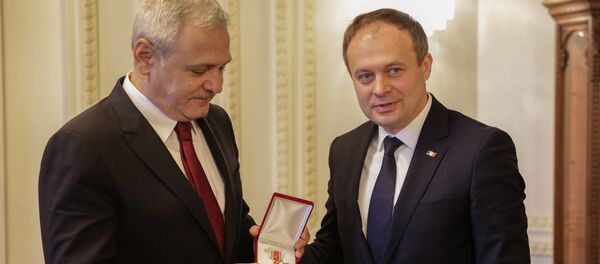 Vizita de lucru a președintelui Andrian Candu la Parlamenul României - Sputnik Moldova-România