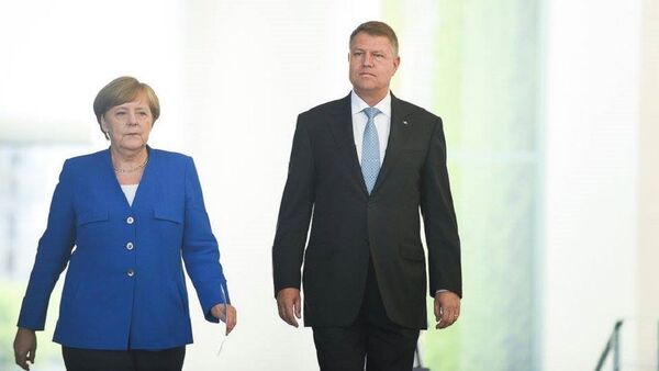 Angela Merkel și Klaus Iohannis - Sputnik Moldova-România