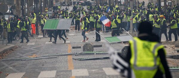 Протест желтых желетов в Париже - Sputnik Moldova-România