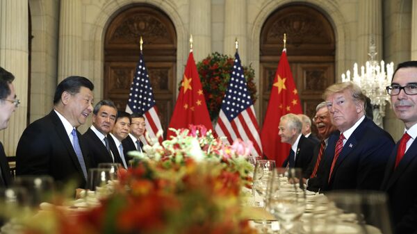 Встреча президента США Дональда Трампа и председателя КНР Си Цзиньпиня на саммите G20 в Аргентине - Sputnik Молдова