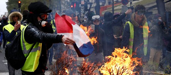 Протесты в Париже - Sputnik Moldova-România