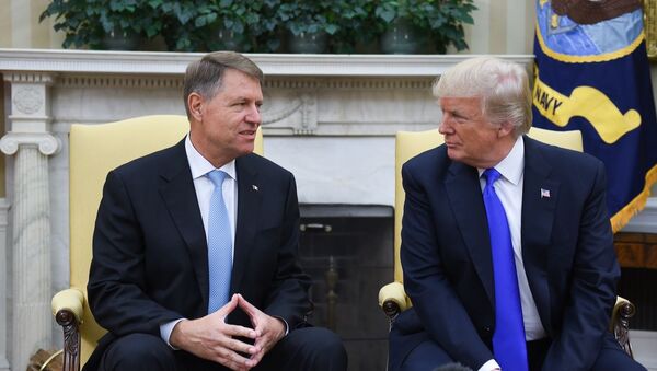Donald Trump și Klaus Iohannis - Sputnik Moldova-România