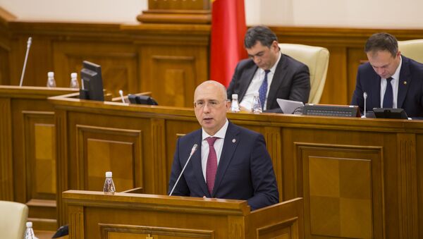 Премьер-министр Павел Филип на пленарном заседании в парламенте, архивное фото.  - Sputnik Молдова