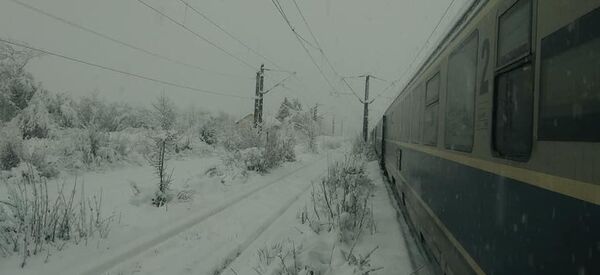 Tren oprit de viscol - Sputnik Moldova-România