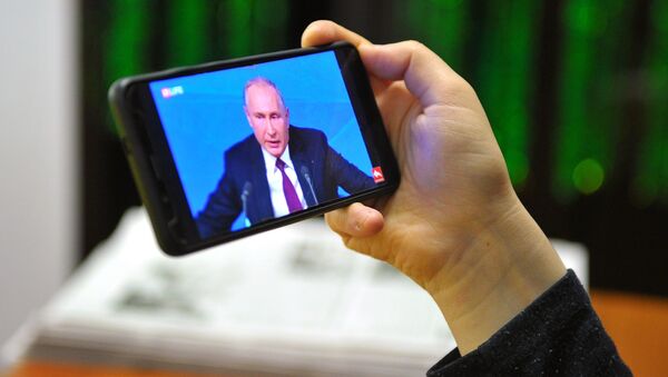 Трансляция пресс-конференции президента РФ В. Путина - Sputnik Moldova-România