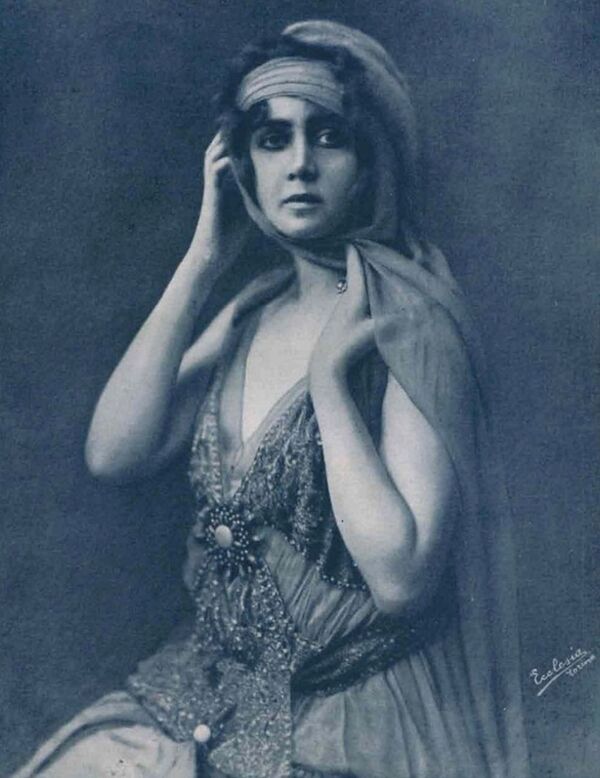 Польская, немецкая и итальянская актриса немого кино Елена Маковская, 1916 год - Sputnik Молдова