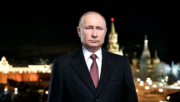 Новогоднее обращение президента РФ В.Путина - Sputnik Moldova