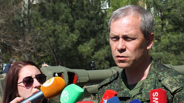 Подготовка к Параду Победы в Донецке, Doneţk, Donbass, Basurin - Sputnik Moldova