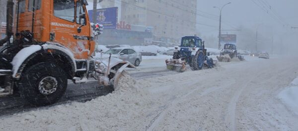 Снегопад в Кишиневе - Sputnik Молдова