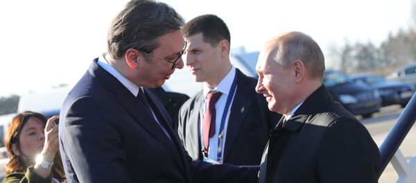 Официальный визит президента РФ В. Путина в Сербию - Sputnik Moldova-România