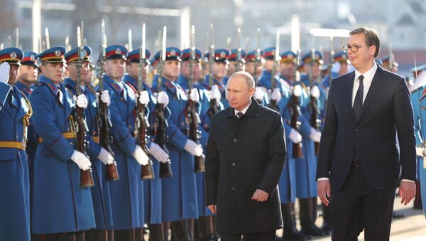Официальный визит президента РФ В. Путина в Сербию - Sputnik Moldova-România