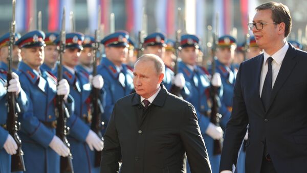 Официальный визит президента РФ В. Путина в Сербию - Sputnik Молдова