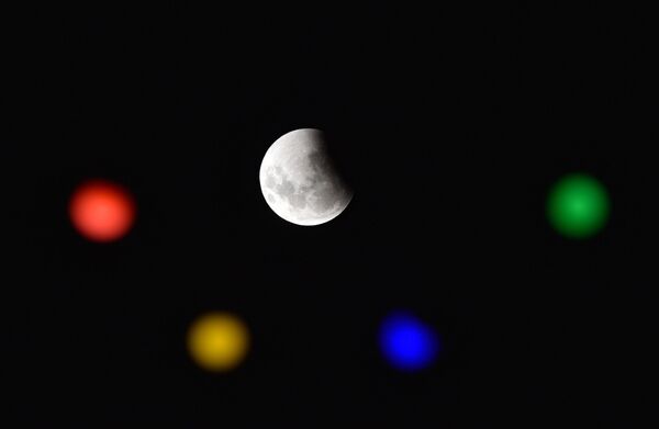 Полное лунное затмение в Уругвае  - Sputnik Молдова