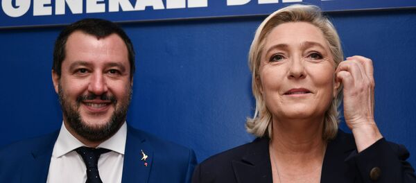 Matteo Salvini and Marine Le Pen - Sputnik Moldova-România