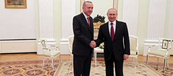 Встреча президента РФ В. Путина с президентом Турции Р. Т. Эрдоганом - Sputnik Молдова