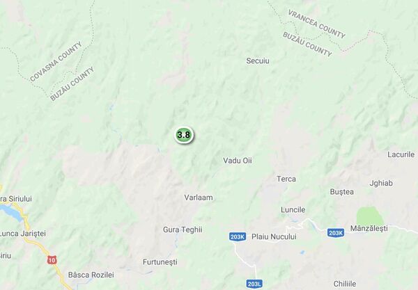 Cutremur important în zonă de foc a României Cutremur important în zonă de foc a României - Sputnik Moldova-România