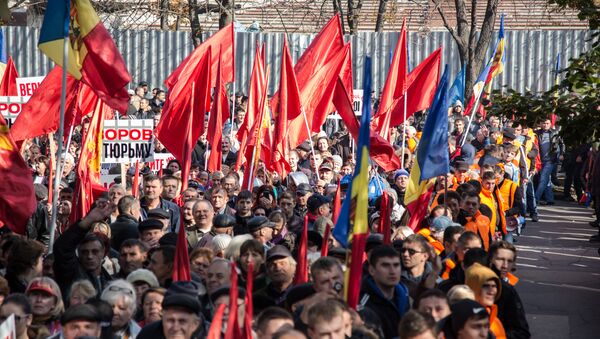 Protest Протест - Sputnik Молдова