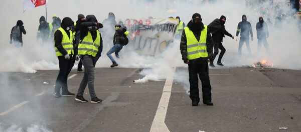 Протест желтых жилетов в Париже - Sputnik Moldova-România