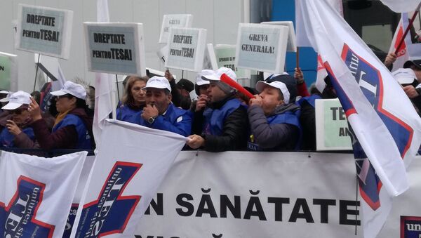 Protestul medicilor Uniunea Tesa din Sanatate - Sputnik Moldova-România