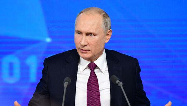 Ежегодная большая пресс-конференция президента РФ В. Путина - Sputnik Moldova
