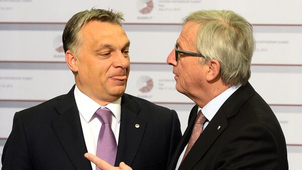 Viktor Orban și Jean-Claude Juncker - Sputnik Moldova-România