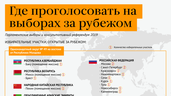Где проголосовать на выборах за рубежом  - Sputnik Молдова