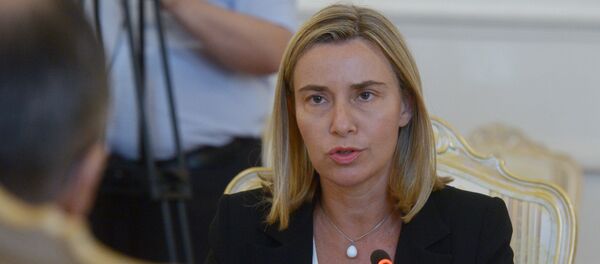 Встреча министров иностранных дел России и Италии в Москве, Federica Mogherini - Sputnik Moldova