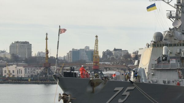 Ракетный эсминец США Дональд Кук в порту Одессы - Sputnik Молдова