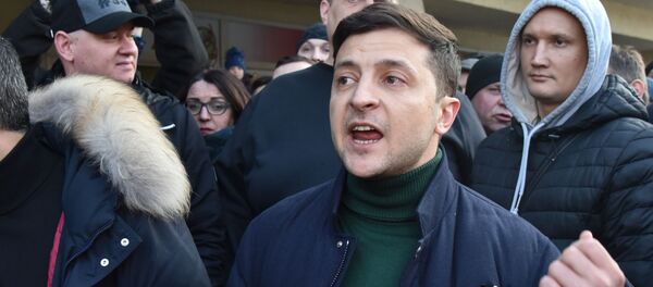 Кандидат в президенты Украины Владимир Зеленский. - Sputnik Молдова