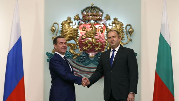 Rumen Radev și Dmitri Medvedev - Sputnik Moldova
