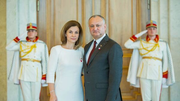 Președintele Igor Dodon și soția lui Galina - Sputnik Moldova