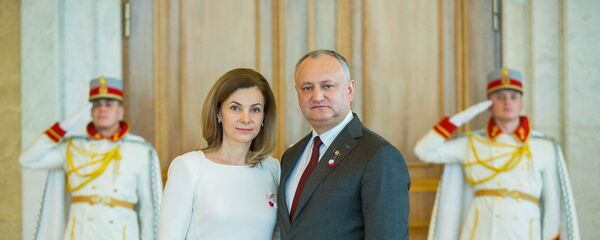Președintele Igor Dodon și soția lui Galina - Sputnik Moldova