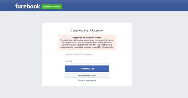 Facebook a căzut! De ce nu merge? Anunțul oficial Facebook a căzut! De ce nu merge? Anunțul oficial - Sputnik Moldova-România