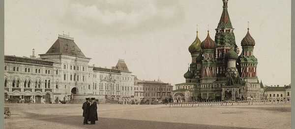 Красная площадь в Москве. Одна из первых цветных фотографий России Красная площадь в Москве. Одна из первых цветных фотографий России - Sputnik Молдова