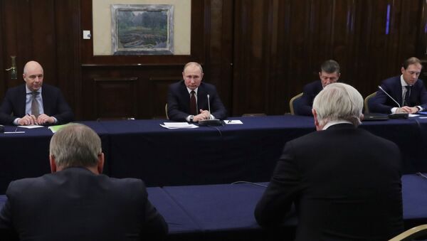 Президент РФ В. Путин провел встречу с членами бюро РСПП - Sputnik Moldova