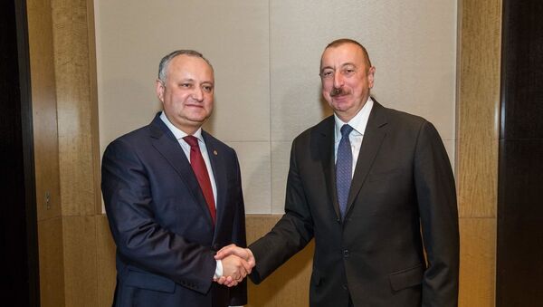 Igor Dodon a avut o întrevedere productivă cu Președintele Republicii Azerbaidjan, Ilham Aliyev - Sputnik Moldova