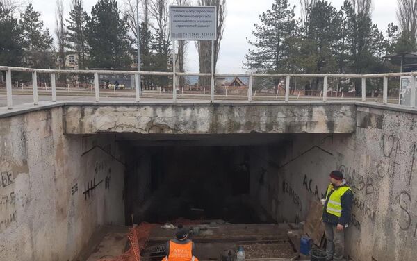 Подземный переход в авиагородке до ремонта - Sputnik Молдова