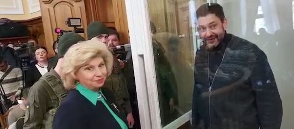 Встреча Кирилла Вышинского и Татьяны Москальковой перед заседанием суда - Sputnik Молдова