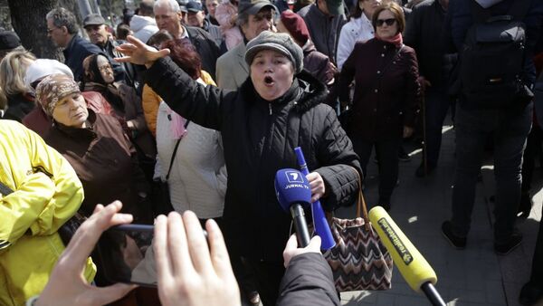парламент протест - Sputnik Молдова