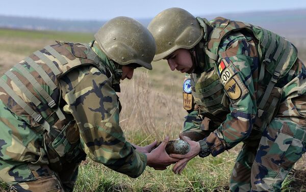 Captură impresionantă de muniţii, distrusă de geniştii militari la Ştefan Vodă - Sputnik Moldova