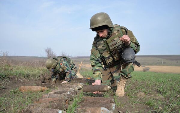 Саперы ликвидировали арсенал боеприпасов в одном из населенных пунктов Штефан-Водского района. - Sputnik Молдова