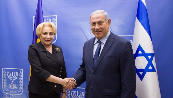 Premierul român Viorica Dăncilă și Beniamin Netaniahu, premierul Israeului - Sputnik Moldova
